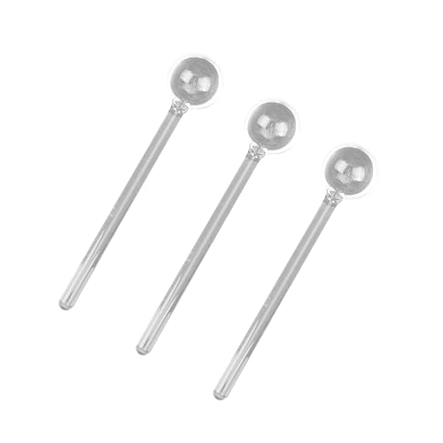 Ipetboom 3 Stücke Teiliges Kaffeelöffel mit Langem Griff Transparente Teelöffel aus Lebensmittelechtem Spülmaschinenfest für Kaffee Tee Desserts und Salate Rutschfester von Ipetboom