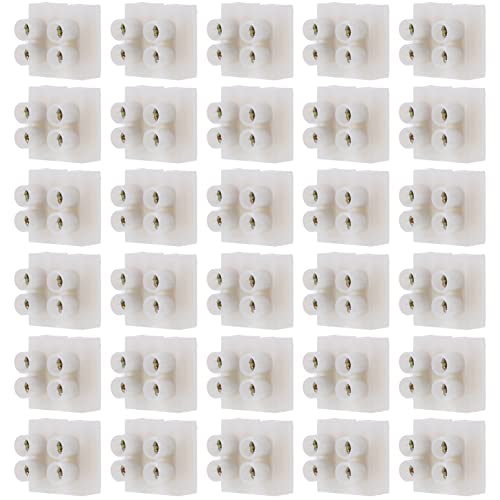 Ipetboom 30 Stück Positionen Schraubanschluss Klemmenblock Drahtverbinder Isoliermaterial Hohe Temperaturbeständigkeit für Flexible Anwendungen von Ipetboom