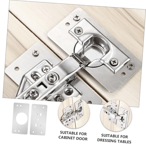 Ipetboom 4 Sätze Edelstahl Reparaturplatten Scharnier Reparaturplatte für Schranktüren Stabile Montage Einfache Installation Langlebig für Möbel und Küchenschränke Ipetboom 4 Sätze Edelstahl Reparaturplatten Scharnier Reparaturplatte für Schranktüren Stabile Montage Einfache Installation Langlebig für Möbel und Küchenschränke von Ipetboom