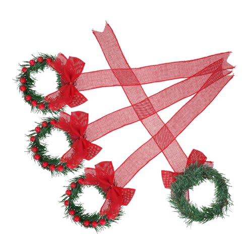 Ipetboom 4 Stück Große Weihnachtskränze mit Roter Schleife Festliche Tür Küchenschrank-Dekoration Einfach Aufzuhängende Vielseitige Fenster Wandgirlande für Weihnachtsfeiern und kalte Ipetboom 4 Stück Große Weihnachtskränze mit Roter Schleife Festliche Tür Küchenschrank-Dekoration Einfach Aufzuhängende Vielseitige Fenster Wandgirlande für Weihnachtsfeiern und kalte von Ipetboom