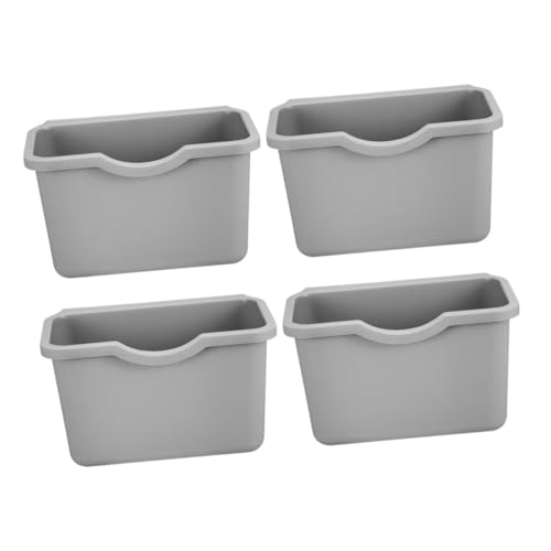 Ipetboom 4 Stück Kleine Hängende Abfalleimer für Küche aus Robustem Kunststoff Platzsparender Wandmontage Mülleimer für Bioabfall für Schranktür Arbeitsplatte Bad und Büro von Ipetboom