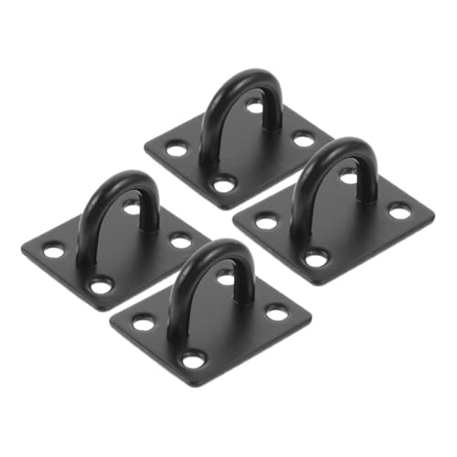 Ipetboom 4 Stück Schwarze U Förmige Edelstahl Deckenhaken Schwerlast Pad Eye Halterung Kratzfeste Oberfläche Einfache Montage für Innen und Außenbereich Geeignet für Hängematten und Ipetboom 4 Stück Schwarze U Förmige Edelstahl Deckenhaken Schwerlast Pad Eye Halterung Kratzfeste Oberfläche Einfache Montage für Innen und Außenbereich Geeignet für Hängematten und von Ipetboom