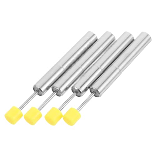 Ipetboom 4 Stück Soft Close Mülltonnendämpfer Hydraulischer Mikrodämpfer für Abfalleimerdeckel Geräuschloses Schließen Stoßabsorbierend Verstellbar für Küchen und Büro Mülleimer von Ipetboom