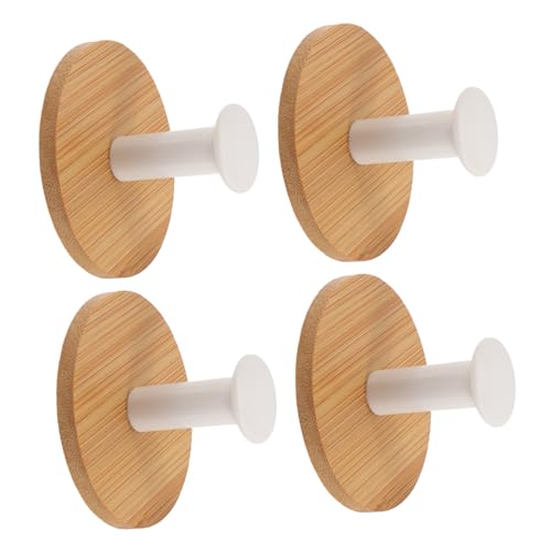 Ipetboom 4 Stück Starke Klebehaken aus Naturholz Wandmontierte Garderobenhaken für Mäntel Hüte Rucksäcke Vielseitige Minimalistische Wandaufhänger für Bad Schlafzimmer Küche Robuste und Ipetboom 4 Stück Starke Klebehaken aus Naturholz Wandmontierte Garderobenhaken für Mäntel Hüte Rucksäcke Vielseitige Minimalistische Wandaufhänger für Bad Schlafzimmer Küche Robuste und von Ipetboom
