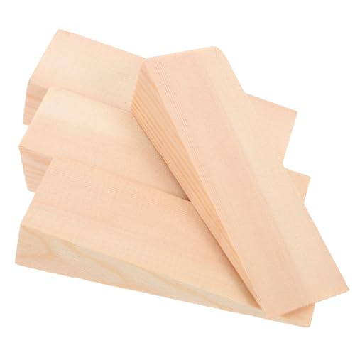 Ipetboom 4 Stück Teiliges Dreieckige Holzkeile Türstopper ohne Bohren Vielseitige Türkeile als Schutz und Stabilisierung Glatte Oberfläche Geeignet für Türboden Möbel Fensterrahmen und von Ipetboom