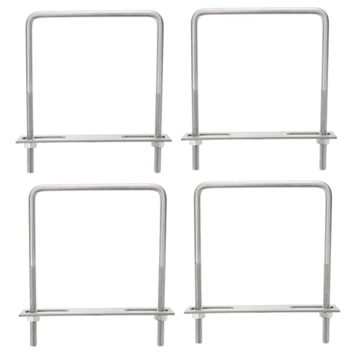 Ipetboom 4 Stück Teiliges Edelstahl U-förmige Schrauben Rostfreie Rechteckige Bügelschrauben Hohe Härte Korrosionsbeständig Langlebig Vielseitig für Auto Boot Industrie Anwendungen Ipetboom 4 Stück Teiliges Edelstahl U-förmige Schrauben Rostfreie Rechteckige Bügelschrauben Hohe Härte Korrosionsbeständig Langlebig Vielseitig für Auto Boot Industrie Anwendungen von Ipetboom