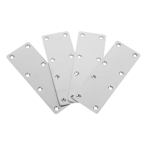 Ipetboom 4 Stück Teiliges Edelstahl Winkelstützprofil Flachverbinder Mending Plates für Möbelreparatur Stabile Befestigung Eckklemmen Regalbodenträger Holzverbindungsschiene Ipetboom 4 Stück Teiliges Edelstahl Winkelstützprofil Flachverbinder Mending Plates für Möbelreparatur Stabile Befestigung Eckklemmen Regalbodenträger Holzverbindungsschiene von Ipetboom