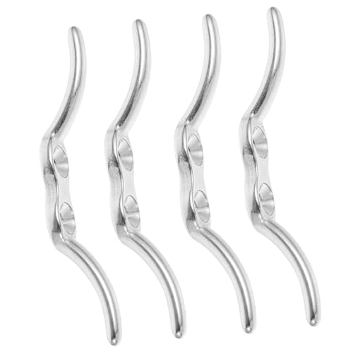 Ipetboom 4 Stück Teiliges Fenster Jalousie Schnurhalter aus Edelstahl Langlebige Rostfreie Klemmen Sichere Befestigung für Gardinen Jalousieschnüre Einfach zu Montieren Kompakt und von Ipetboom