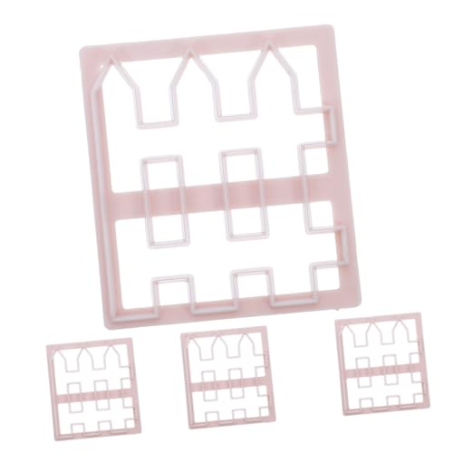 Ipetboom 4 Stück Teiliges Fondant Tortendekorationsset mit Kunststoff-zaunformen Präzise DIY Backform für Kuchenränder Vielseitige Stencil für Kekse und Gebäck für Hochzeit Geburtstag Ipetboom 4 Stück Teiliges Fondant Tortendekorationsset mit Kunststoff-zaunformen Präzise DIY Backform für Kuchenränder Vielseitige Stencil für Kekse und Gebäck für Hochzeit Geburtstag von Ipetboom