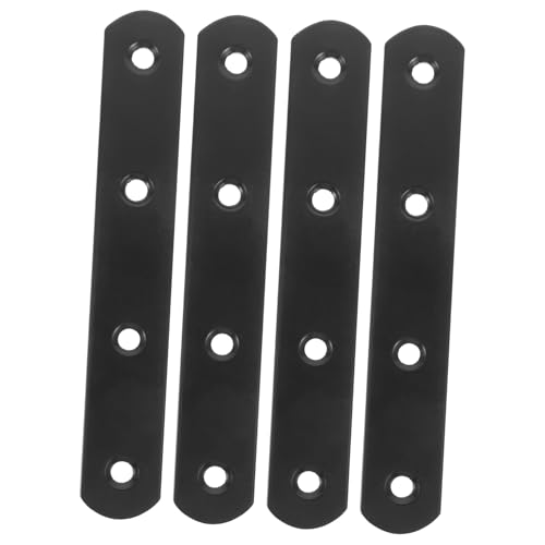 Ipetboom 4 Stück Teiliges Gerade Reparaturwinkel aus Schwarzem Schwere Flachverbinder für Holzregale Schränke und Zaunpfosten Stabile Wandhalterungen für Möbelreparatur und Verstärkung Ipetboom 4 Stück Teiliges Gerade Reparaturwinkel aus Schwarzem Schwere Flachverbinder für Holzregale Schränke und Zaunpfosten Stabile Wandhalterungen für Möbelreparatur und Verstärkung von Ipetboom