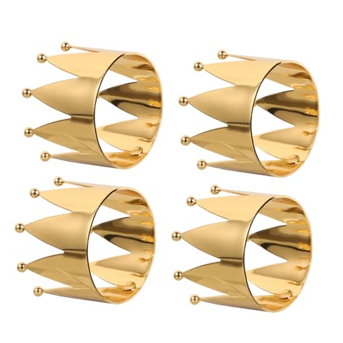 Ipetboom 4 Stück Teiliges Goldene Serviettenringe aus Edle Napkin Buckles für Bankett und Hotel Stilvolle Tischdekoration mit Electroplattiertem Design Kleine Napkin Holder für Festliche Ipetboom 4 Stück Teiliges Goldene Serviettenringe aus Edle Napkin Buckles für Bankett und Hotel Stilvolle Tischdekoration mit Electroplattiertem Design Kleine Napkin Holder für Festliche von Ipetboom