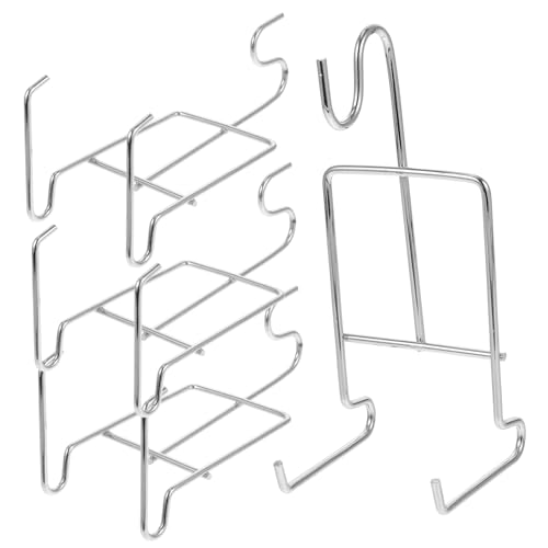 Ipetboom 4 Stück Teiliges Kaffee Tassenhalter aus Metall Stabiler Becherständer und Organizer für Küche Multifunktionales Display Rack für Kaffeetassen Untertassen und Kleine Teller von Ipetboom