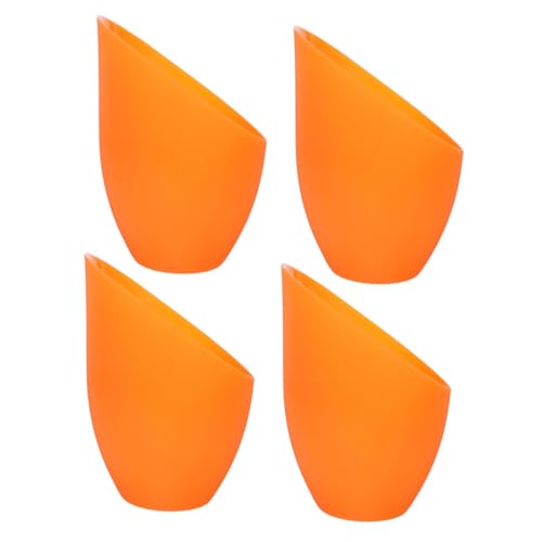 Ipetboom 4 Stück Teiliges Kunststoff Schräger Pferdehufe lampenschirm Orange für Stehlampe Wohnzimmer Schlafzimmer Büro Stilvolle Beleuchtung von Ipetboom