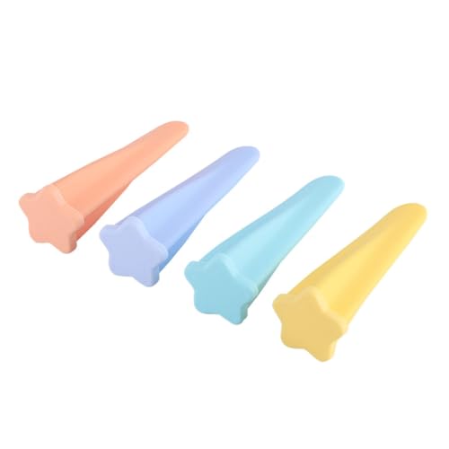 Ipetboom 4 Stück Teiliges Silikon Eis Am Stiel Formen mit Deckel Bpa frei Wiederverwendbar Geruchsneutral Leicht zu Reinigen DIY Eisformen für Gesunde Sommerdesserts von Ipetboom