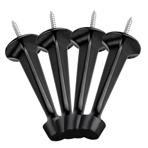 Ipetboom 4 Stück Teiliges Türstopper aus Robustem Zinklegierung und Gummi Rutschfest Rostgeschützt Wand und Bodenschutz Klassisches Retro Design für Tür und Wandschutz im Haushalt von Ipetboom