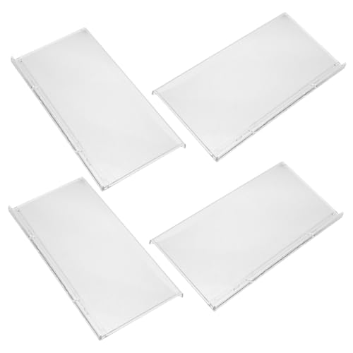 Ipetboom 4 Stück Wandmontiertes Schuhregal Transparent Kunststoff Schuhablage Platzsparend Schuhdisplay für Laden und Zuhause Einfache Montage Langlebig von Ipetboom