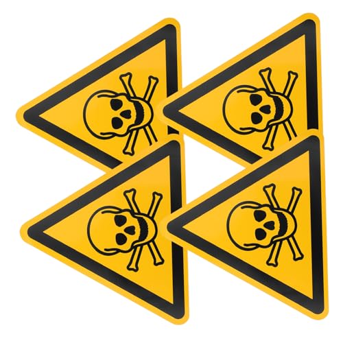 Ipetboom 4 Stück Warnaufkleber Achtung Vergiftung Klebeetiketten PVC Sicherheitszeichen für Werkstatt und Fabrik Vielseitig Einsetzbar Robust Haftend Ipetboom 4 Stück Warnaufkleber Achtung Vergiftung Klebeetiketten PVC Sicherheitszeichen für Werkstatt und Fabrik Vielseitig Einsetzbar Robust Haftend von Ipetboom