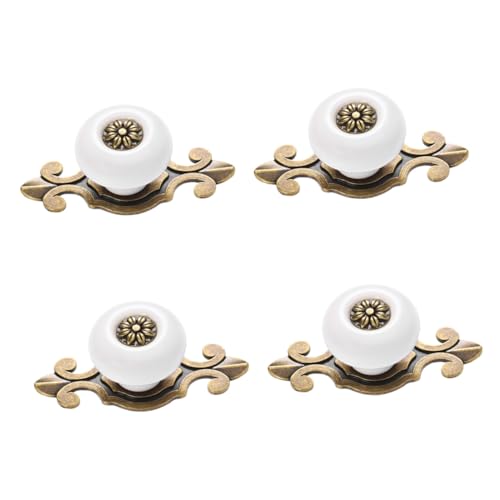 Ipetboom 4 Stück Zinklegierung Möbelknöpfe Einloch Schrankgriffe für Türen Langlebig Küchen Möbelbeschläge Wohnzimmerschrank Zubehör von Ipetboom