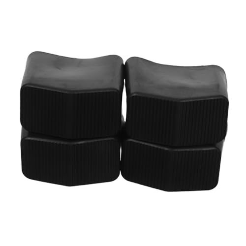 Ipetboom 4 Stück rutschfeste Gummifußpolster für Stehleitern Dicke Verschleißfeste Leiterbeinschutzkappen Stoßdämpfend Einfache Montage Geeignet für Verschiedene Leitern Bodenschutz von Ipetboom