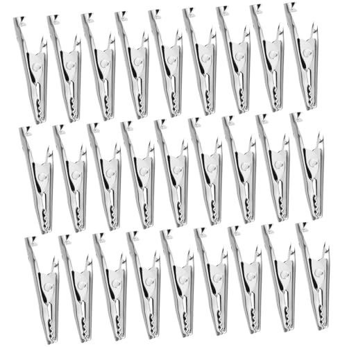 Ipetboom 40 Stück Teiliges Krokodilklemmen Alligator Clips aus Stabilem Metall Isolierte Elektrische Testklemmen für Zuhause Auto DIY elektronik und Lötarbeiten Langlebig und Zuverlässig von Ipetboom
