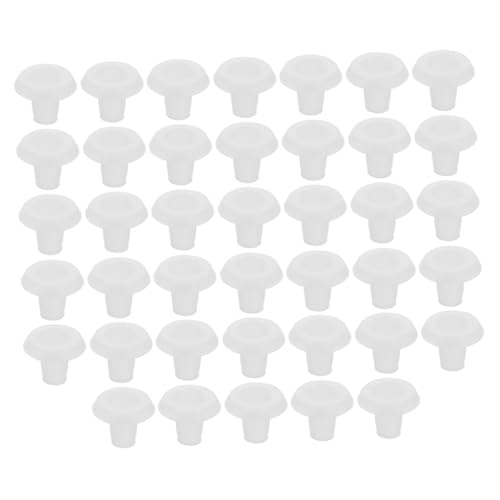 Ipetboom 40 Stück Teiliges Transparente Blinds Bottom Rail Plugs aus Robustem Pom Verschließen an Kunststoffjalousien Einfache Montage Passend für Verschiedene Jalousienarten von Ipetboom