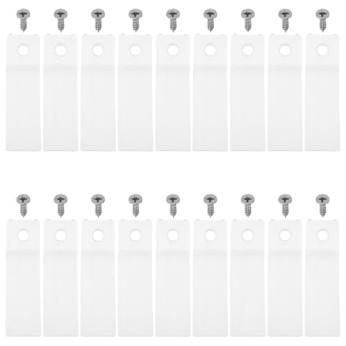 Ipetboom 40sätze Schubladenstopper Aus Transparentem Kunststoff Mit Edelstahlschrauben Als Kommodenstopper Und Schubladenbefestigungsbeschlag Rutschhemmend Und Einfach Zu Montieren Für von Ipetboom