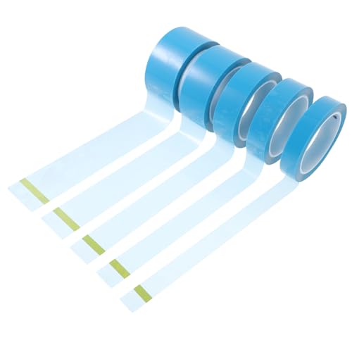 Ipetboom 5 Rollen Teiliges Masking Tape Pet Klebeband Hitzebeständig Verschiedene Breiten Low Tack Malerkrepp für Auto-lackierung Flexible Kurvenanwendung Reißfest Zufällige von Ipetboom