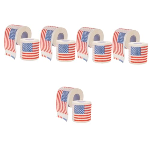 Ipetboom 5 Sätze Rollenpapier Mit Amerikanischer Flagge Amerikanische Flagge Toilettenpapier -lagiges Toilettenpapier Mit Us-flaggenmuster Toilettenpapier Mit Flagge Spaß Gel 2 Rollen * 5 Ipetboom 5 Sätze Rollenpapier Mit Amerikanischer Flagge Amerikanische Flagge Toilettenpapier -lagiges Toilettenpapier Mit Us-flaggenmuster Toilettenpapier Mit Flagge Spaß Gel 2 Rollen * 5 von Ipetboom