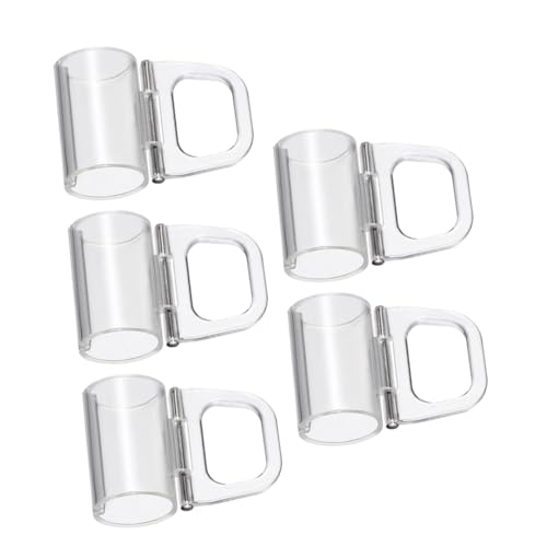 Ipetboom 5 Stück Faltenrollo Griff Lifting Clamp Schnurloses Fensterrollo Halter Stabile Befestigung Einfache Montage Kompatibel für Wohn Bürofenster Modernes Design von Ipetboom