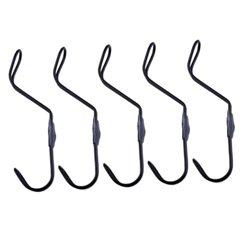 Ipetboom 5 Stück Schwarze Eisenhaken Schrauben Robuste Garderobenhaken für Kleidung Platzsparende Wandaufhängung Hoher Tragkraft für Flur Bad Küche und Kleiderschrank Ipetboom 5 Stück Schwarze Eisenhaken Schrauben Robuste Garderobenhaken für Kleidung Platzsparende Wandaufhängung Hoher Tragkraft für Flur Bad Küche und Kleiderschrank von Ipetboom