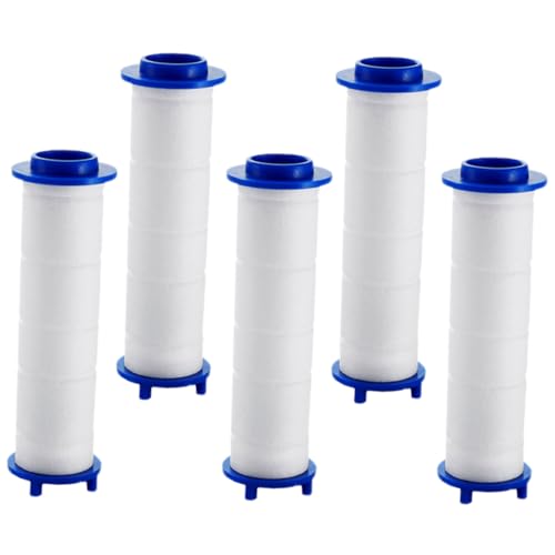 Ipetboom 5 Stück Teiliges Abnehmbarer Duschkopf Wasserfilter mit Professioneller Filterkartusche Hoher Filtereffizienz zur Entfernung von Verunreinigungen Einfache und Selbstständiger von Ipetboom