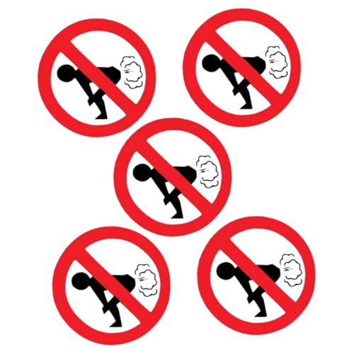 Ipetboom 5 Stück Teiliges Auto Fenster Aufkleber Lustige No Farting Warnschild Sticker Abnehmbar Starke Haftung Humorvolle Auto Dekoration Ipetboom 5 Stück Teiliges Auto Fenster Aufkleber Lustige No Farting Warnschild Sticker Abnehmbar Starke Haftung Humorvolle Auto Dekoration von Ipetboom