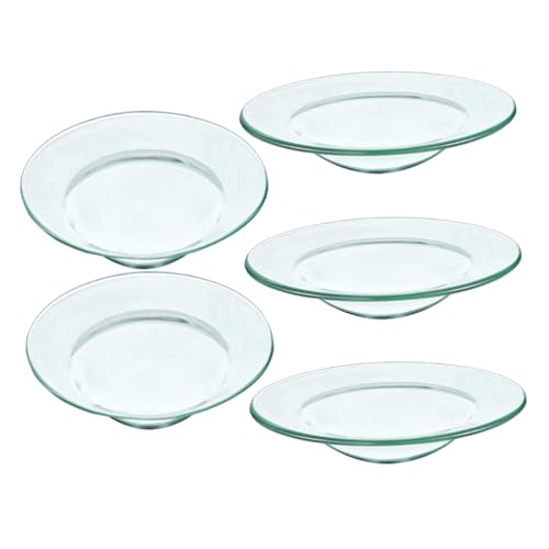 Ipetboom 5 Stück Teiliges Ersatz Öl Wärmer Schalen aus Klarem Glas Vielseitiger Wachsschmelzer Halter mit Rutschfester Basis Leicht zu Reinigen für Duftkerzen und Ätherische Öle Ipetboom 5 Stück Teiliges Ersatz Öl Wärmer Schalen aus Klarem Glas Vielseitiger Wachsschmelzer Halter mit Rutschfester Basis Leicht zu Reinigen für Duftkerzen und Ätherische Öle von Ipetboom