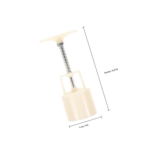 Ipetboom 5 Stück Teiliges Moon Cake Stempel Set Backform aus Lebensmittelechtem Handgepresst Wiederverwendbar für Mondkuchen Kekse Kuchen DIY Backen von Ipetboom