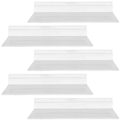 Ipetboom 5 Stücke Transparente Schuhregale aus Kunststoff Wandmontierte Lamellenwand Schuhdisplay Halter für Sneakers Platzsparend und Installieren von Ipetboom