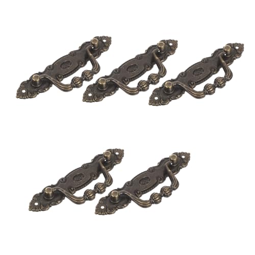 Ipetboom 5 Stück Vintage Möbelgriffe Bronze Schubladengriffe Antikfinish Verblasst Nicht Versteckt Montiert Sicher Für Kommode Schrank Kleiderschrank Holzbox Ipetboom 5 Stück Vintage Möbelgriffe Bronze Schubladengriffe Antikfinish Verblasst Nicht Versteckt Montiert Sicher Für Kommode Schrank Kleiderschrank Holzbox von Ipetboom