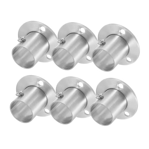 Ipetboom 6 Stück Edelstahl Schrankstangenhalter Robuste Dicke Kleiderstangen Halterung Verschleißfest Multifunktional für Gardinen Duschvorhänge Handtuchstangen Modernes Design Ipetboom 6 Stück Edelstahl Schrankstangenhalter Robuste Dicke Kleiderstangen Halterung Verschleißfest Multifunktional für Gardinen Duschvorhänge Handtuchstangen Modernes Design von Ipetboom