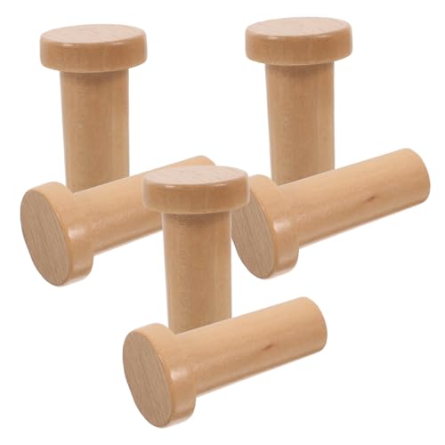 Ipetboom 6 Stück Holz Wandhaken mit Schrauben Flexible Anordnung Dekorative Garderobenhaken für Jacken Hüte Taschen Einfache Montage Platzsparend für Flur Tür Büro und Zuhause Ipetboom 6 Stück Holz Wandhaken mit Schrauben Flexible Anordnung Dekorative Garderobenhaken für Jacken Hüte Taschen Einfache Montage Platzsparend für Flur Tür Büro und Zuhause von Ipetboom
