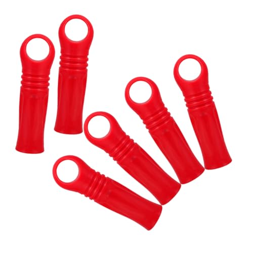 Ipetboom 6 Stück Teiliges Ersatzgriff Mopphandgriff aus Robustem Kunststoff Ergonomische Endkappen Einfache Montage Strapazierfähig Kompatibel mit Besen Wischmoppstielen zur Verlängerung von Ipetboom