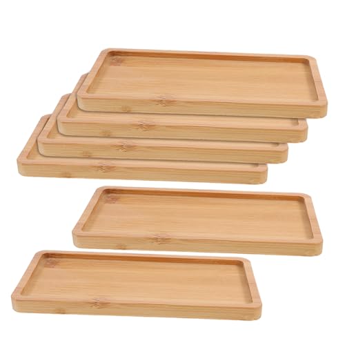 Ipetboom 6 Stück Teiliges Holztablett Rechteckig Robust Langlebig Vielseitig als Serviertablett Brotplatte oder Deko Board für Küchenarbeitsplatte und Buffet Ipetboom 6 Stück Teiliges Holztablett Rechteckig Robust Langlebig Vielseitig als Serviertablett Brotplatte oder Deko Board für Küchenarbeitsplatte und Buffet von Ipetboom
