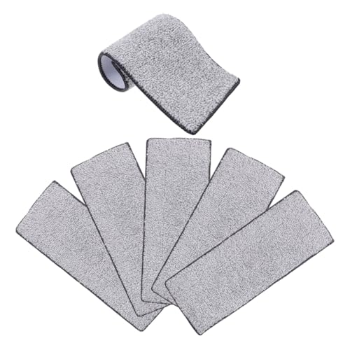 Ipetboom 6 Stück Teiliges Mop Ersatzpad aus Waschbarem Mikrofaserstoff Wiederverwendbare Reinigungspads für Bodenwischer Saugfähige Wischmopp bezüge Geeignet für Laminat Fliesen und von Ipetboom