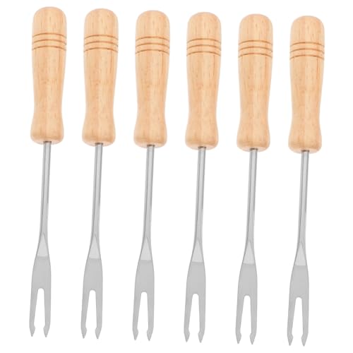 Ipetboom 6 Stück Teiliges Set Fonduegabeln mit Holzgriff Präzise Rührgabeln für Schokoladenfondue Käse Obst und Mini für Küche und Grillabende Ipetboom 6 Stück Teiliges Set Fonduegabeln mit Holzgriff Präzise Rührgabeln für Schokoladenfondue Käse Obst und Mini für Küche und Grillabende von Ipetboom