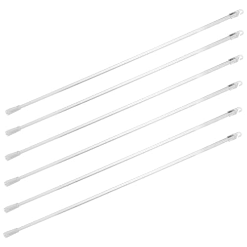 Ipetboom 6 Stück Teiliges Transparentes Jalousie stab Haken Leichter Ersatzstab für Fensterjalousien Einfache Montage Lang Praktisches Zubehör für Innenrollos und Vorhangstangen von Ipetboom