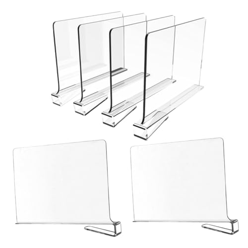 Ipetboom 6 Stück Transparente Regaltrenner für Kleiderschränke Faltbare Organizer für Kleidung Handtaschen und Schrankzubehör Verstellbare Trennwände für Optimale Ordnung Ipetboom 6 Stück Transparente Regaltrenner für Kleiderschränke Faltbare Organizer für Kleidung Handtaschen und Schrankzubehör Verstellbare Trennwände für Optimale Ordnung von Ipetboom
