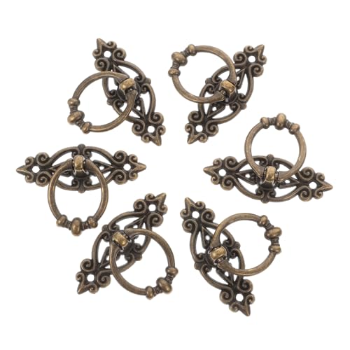 Ipetboom 6 Stück Vintage Schubladengriffe aus Rostfreiem Zinklegierung für Kommoden Nachttische Medizinschränke Klassische Antike Möbelgriffe im Retro design zur Stilvollen Möbelaufwertung von Ipetboom