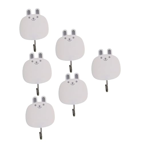 Ipetboom 6 Stück Wandhaken Kreative Selbstklebende Haken im Niedlichen Hasen Design für Schlüssel Handtücher und Dekoration für Wohnzimmer Badezimmer und Flur Ipetboom 6 Stück Wandhaken Kreative Selbstklebende Haken im Niedlichen Hasen Design für Schlüssel Handtücher und Dekoration für Wohnzimmer Badezimmer und Flur von Ipetboom