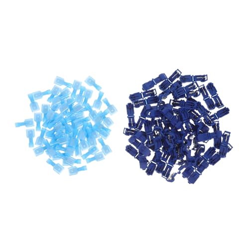 Ipetboom 60 Paare Verbinder Kabelverbinder Schnellverbinder mit Isolierung T-form Steckverbinder für Lautsprecher Stromkabel Stabile Elektrische Verbindungen Einfache Installation von Ipetboom