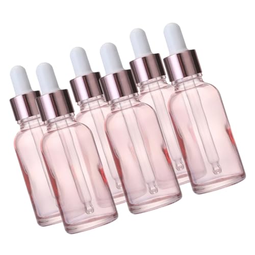 Ipetboom 6Stücke 30ml Tropfflaschen für Ätherische Öle Auslaufsichere Reise Flaschen Nachfüllbare Kleiner Fläschchen mit Pipette für Aromatherapie und von Ipetboom