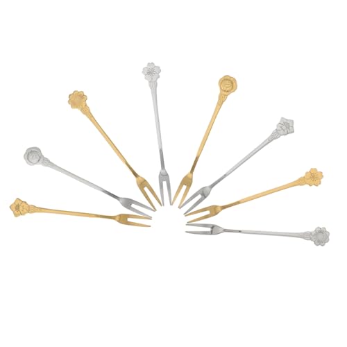 Ipetboom 8 Stück Teiliges Edelstahl Dessertgabeln mit Blütenmotiv Rostfrei Vielseitig für Party Hochzeit Buffet Geeignet für Obst Kuchen Vorspeisen Spülmaschinenfest Edles Design Ipetboom 8 Stück Teiliges Edelstahl Dessertgabeln mit Blütenmotiv Rostfrei Vielseitig für Party Hochzeit Buffet Geeignet für Obst Kuchen Vorspeisen Spülmaschinenfest Edles Design von Ipetboom