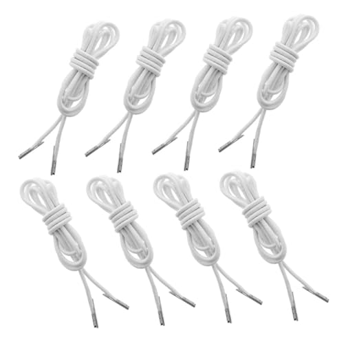 Ipetboom 8 Stück Teiliges Elastische Ersatzseile für Liegestühle Dicke Runde Patio Chair Replacement Cords Strapazierfähig und Installieren Passend für Verschiedene Gartenstühle Weiß von Ipetboom